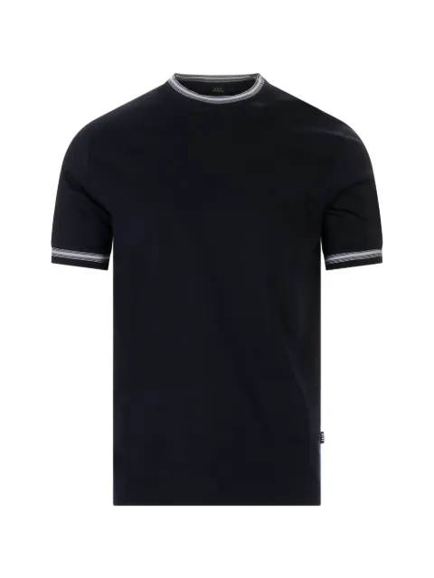 BOSS camiseta con ribete a rayas