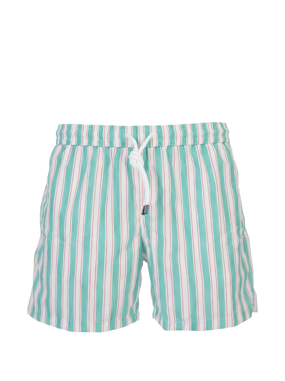 Fedeli striped drawstring swim shorts - Bianco