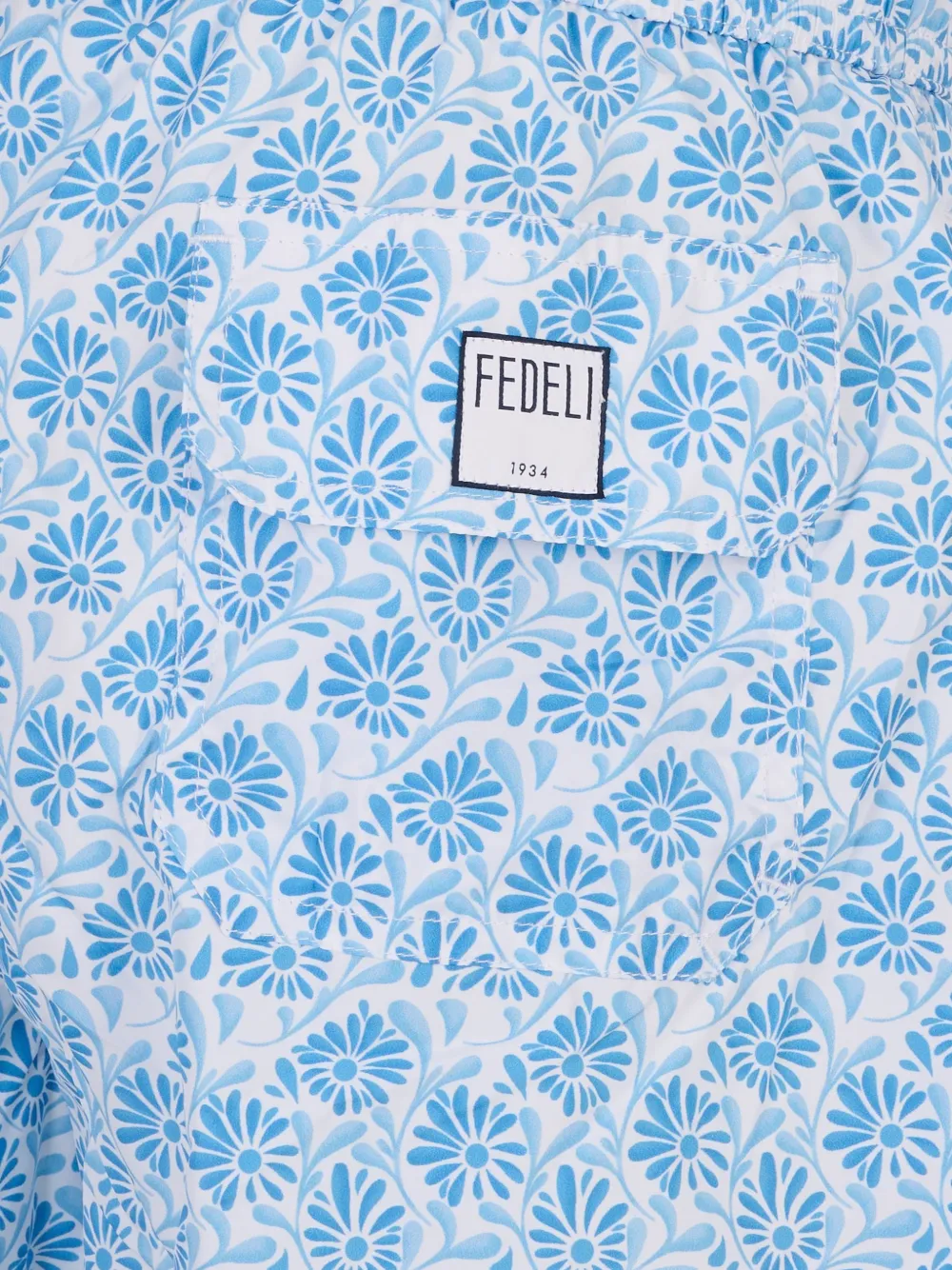 Fedeli floral-print swim shorts Blauw