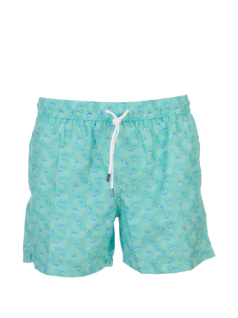 Fedeli dolphin-print swim shorts