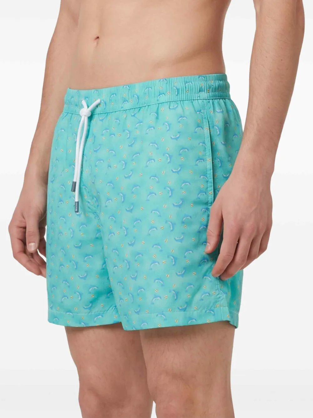 Fedeli Zwembroek met print Blauw