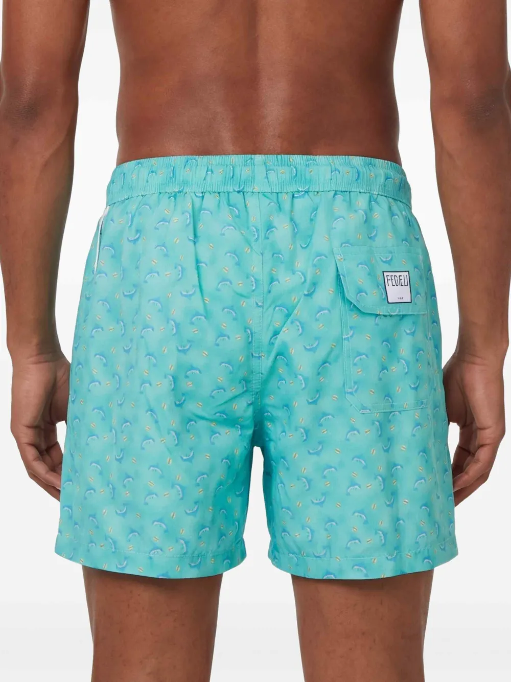 Fedeli Zwembroek met print Blauw