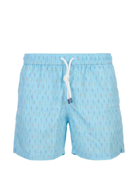 Fedeli seahorse-print swim shorts