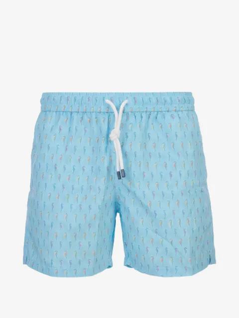 Fedeli shorts playa con caballitos de mar estampados