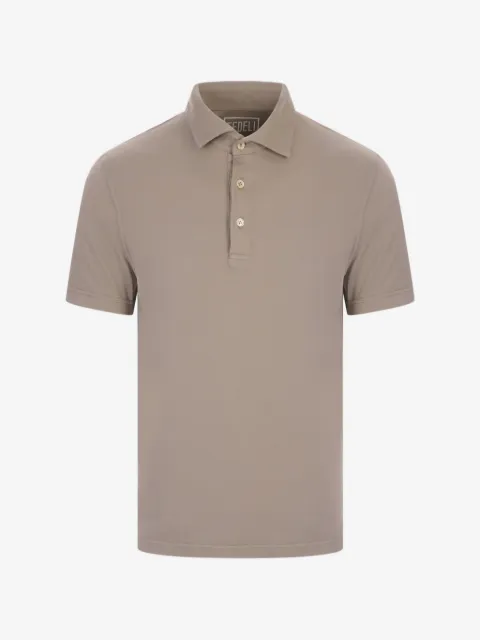 Fedeli short-sleeve polo shirt