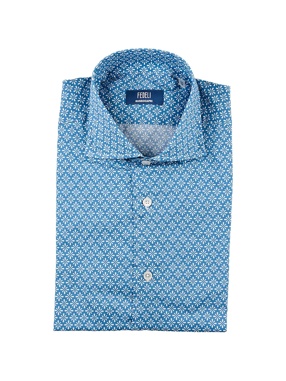 Fedeli floral-print shirt - Blue