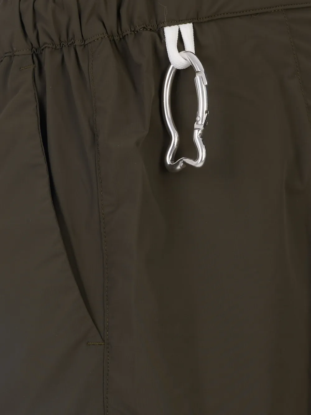 Fedeli Shorts met trekkoord en karabijnhaak Groen