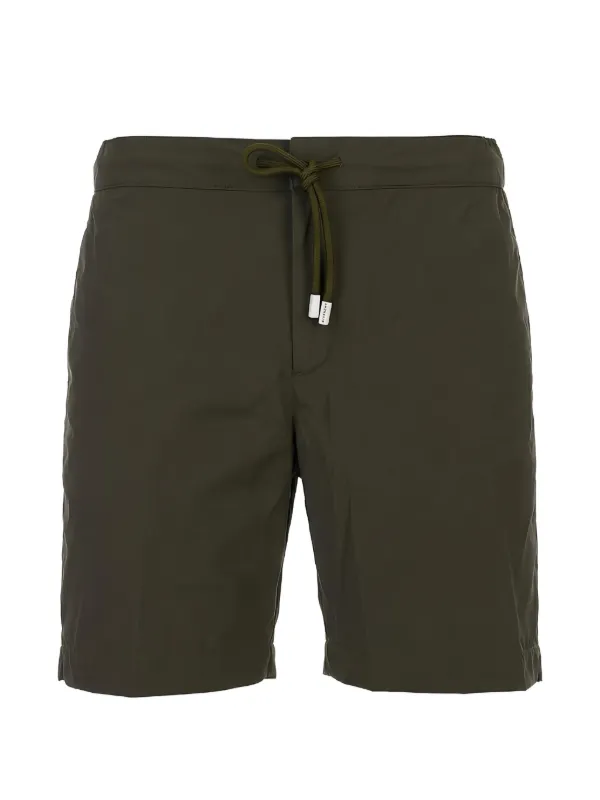 Fedeli Drawstring Carabiner-detail Shorts in Green