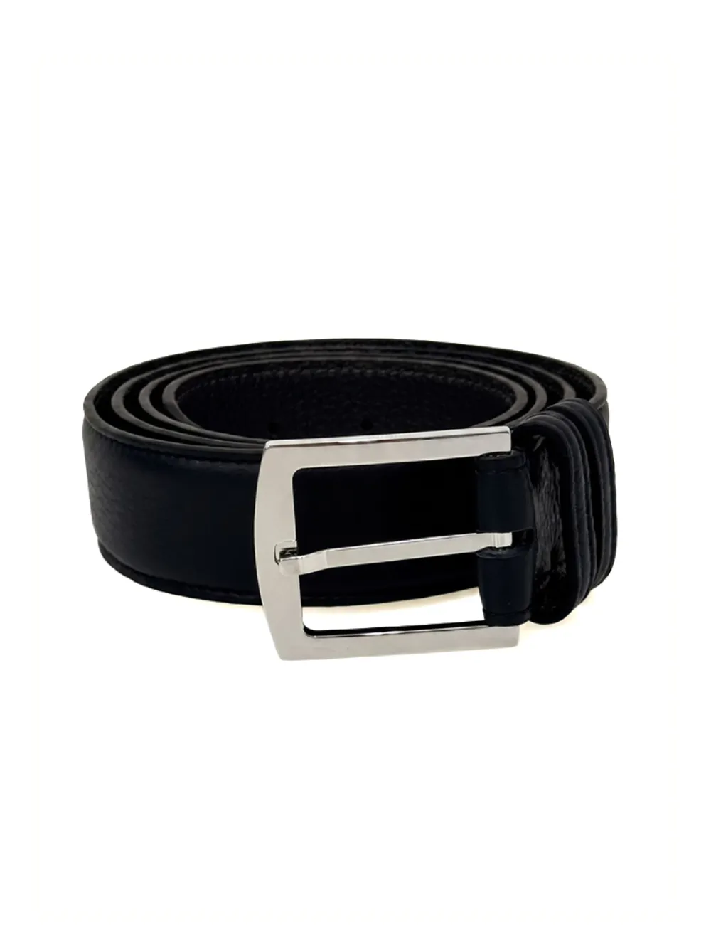 Kiton leather buckle-fastening belt - Schwarz