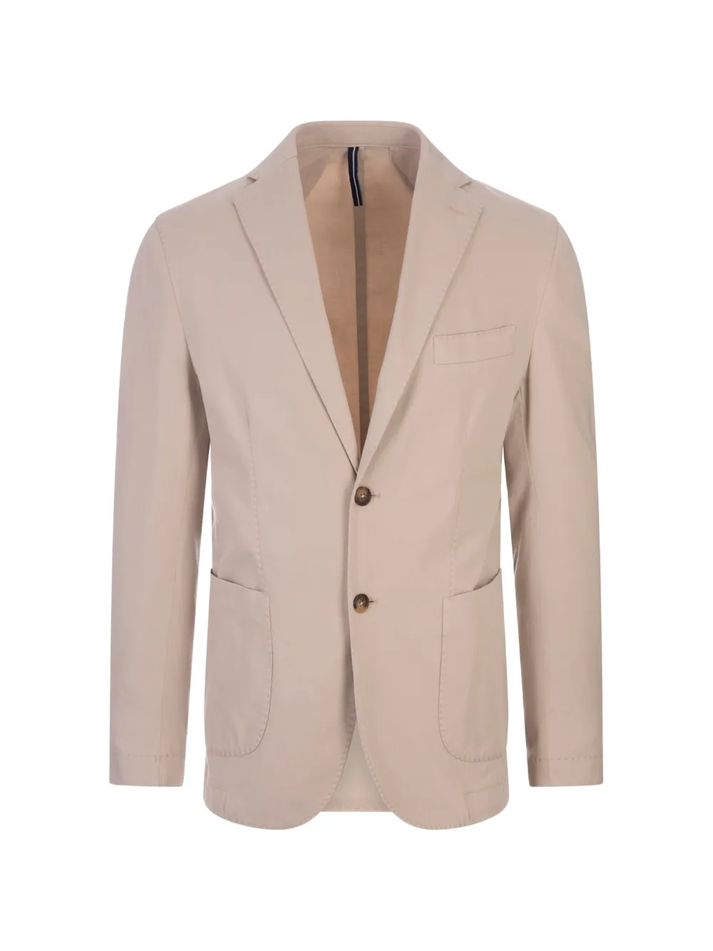 russocapri oxford single-breasted blazer - Braun
