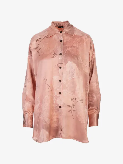 Kiton floral-print shirt
