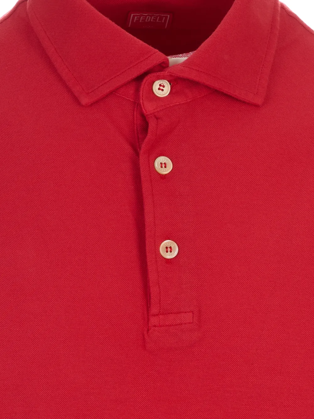 Fedeli Poloshirt met korte mouwen Rood