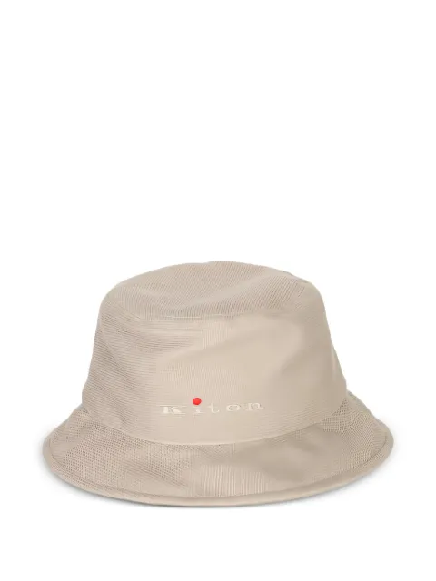 Kiton logo-embroidered bucket hat