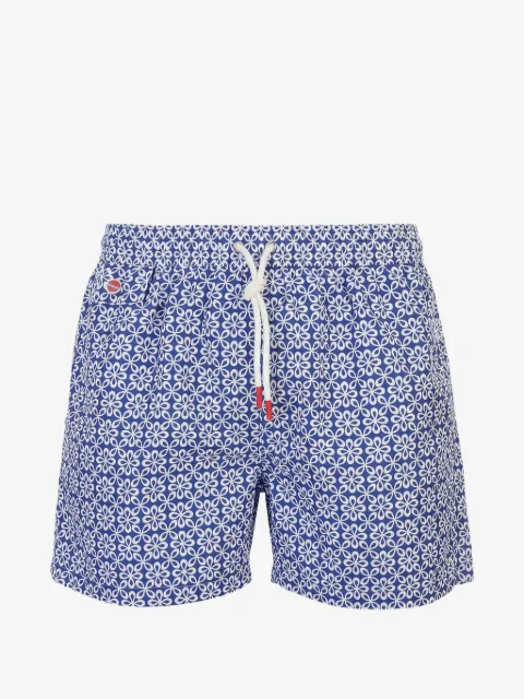 Kiton floral-print swim shorts