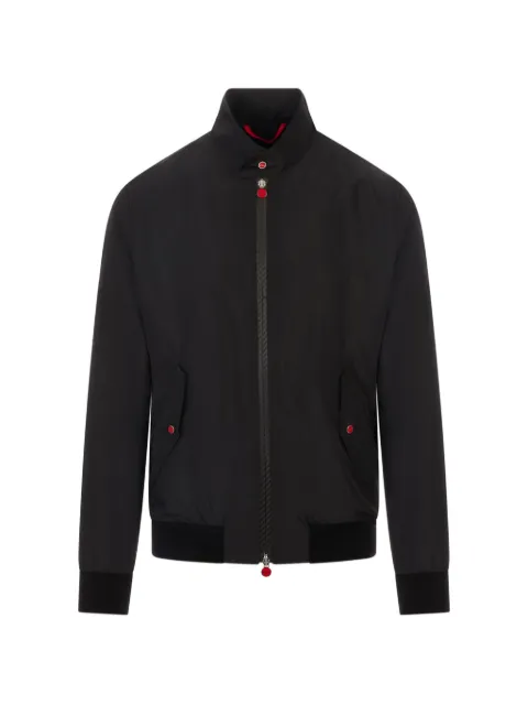 Kiton high-neck zip-up bomber jacket