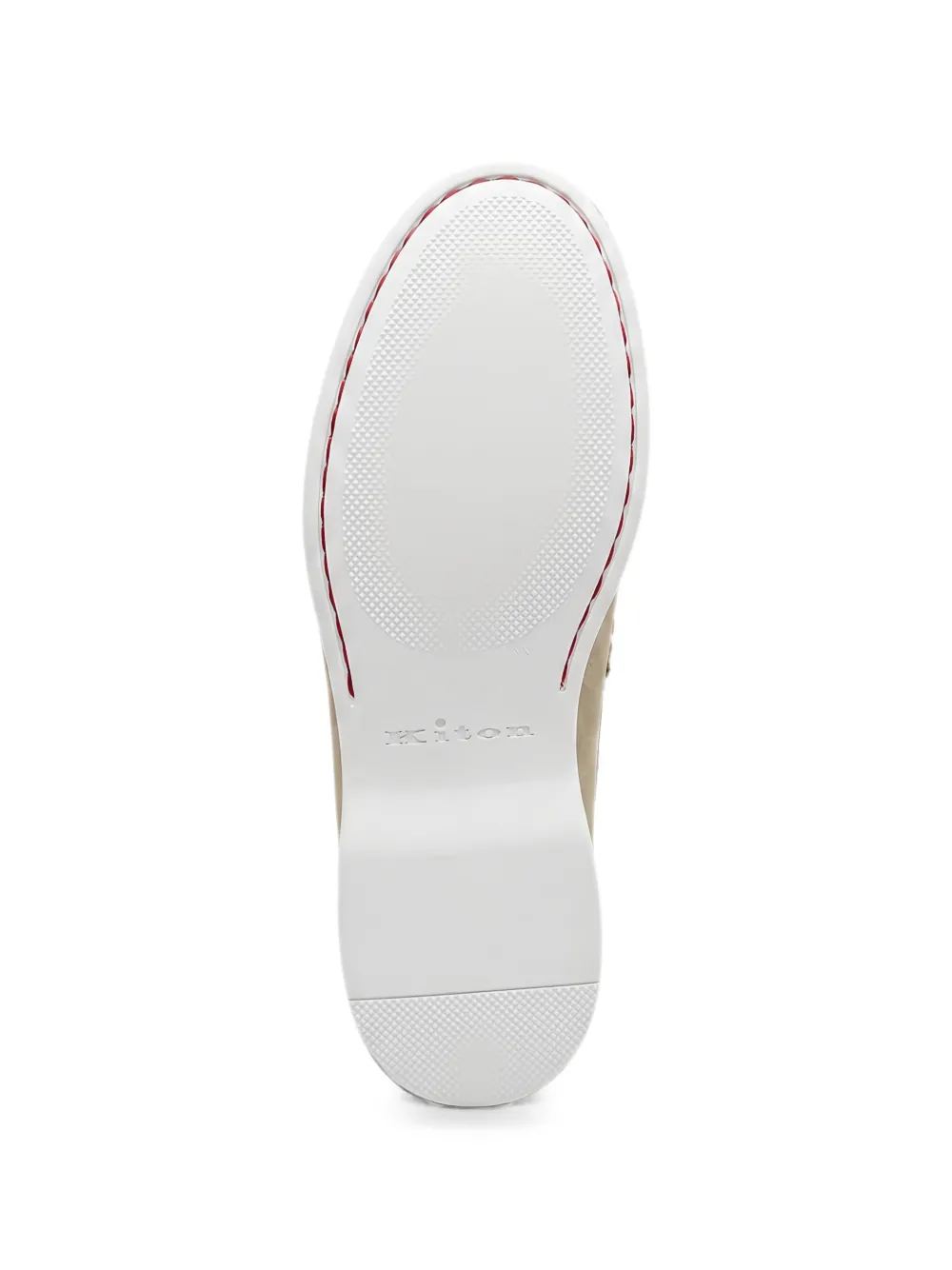 Kiton suede slip-on loafers Beige