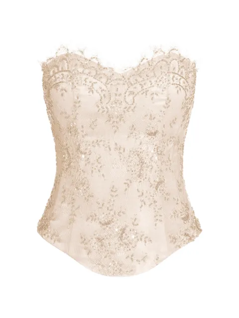ALEXIA & ANTONIA embellished lace corset