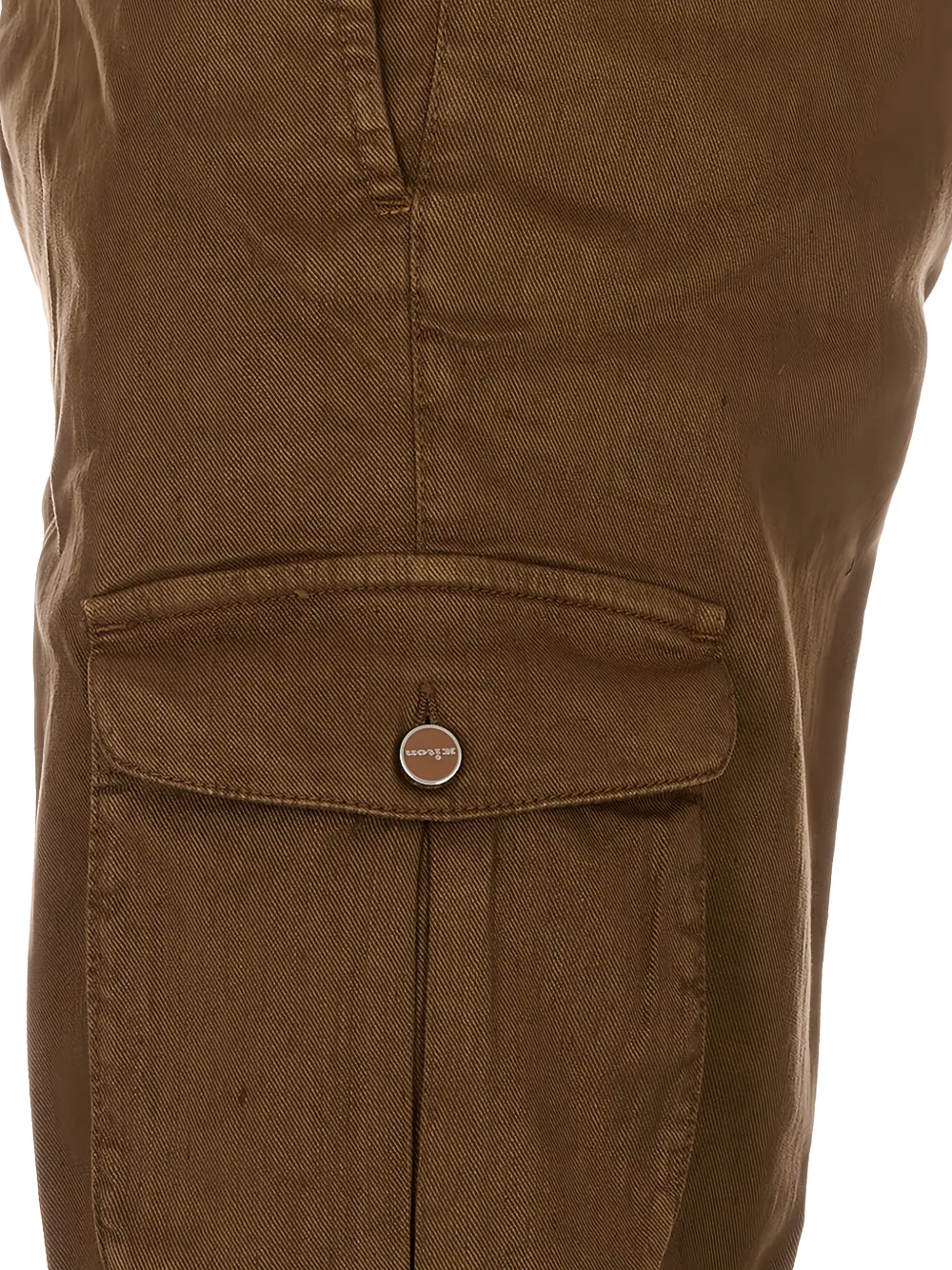 Kiton Shorts met logopatch Bruin