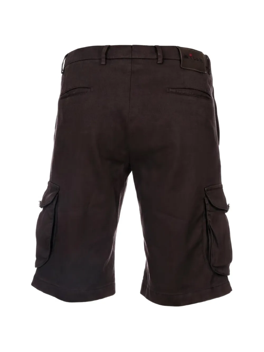 Kiton Cargo shorts met logopatch Bruin