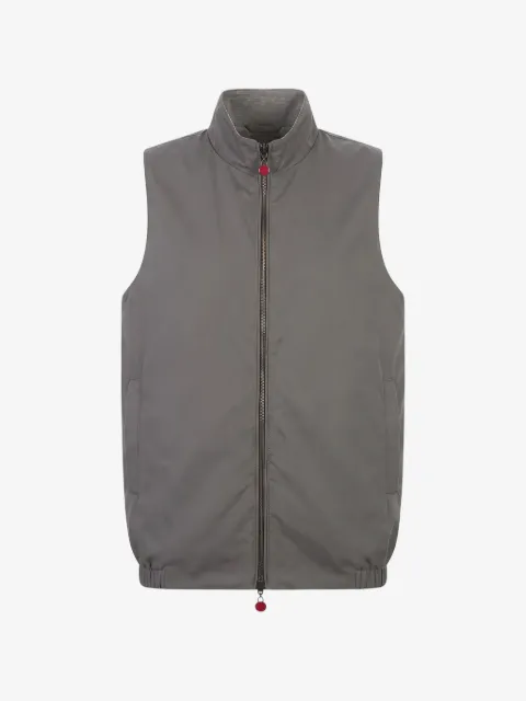 Kiton chaleco reversible con cuello alto