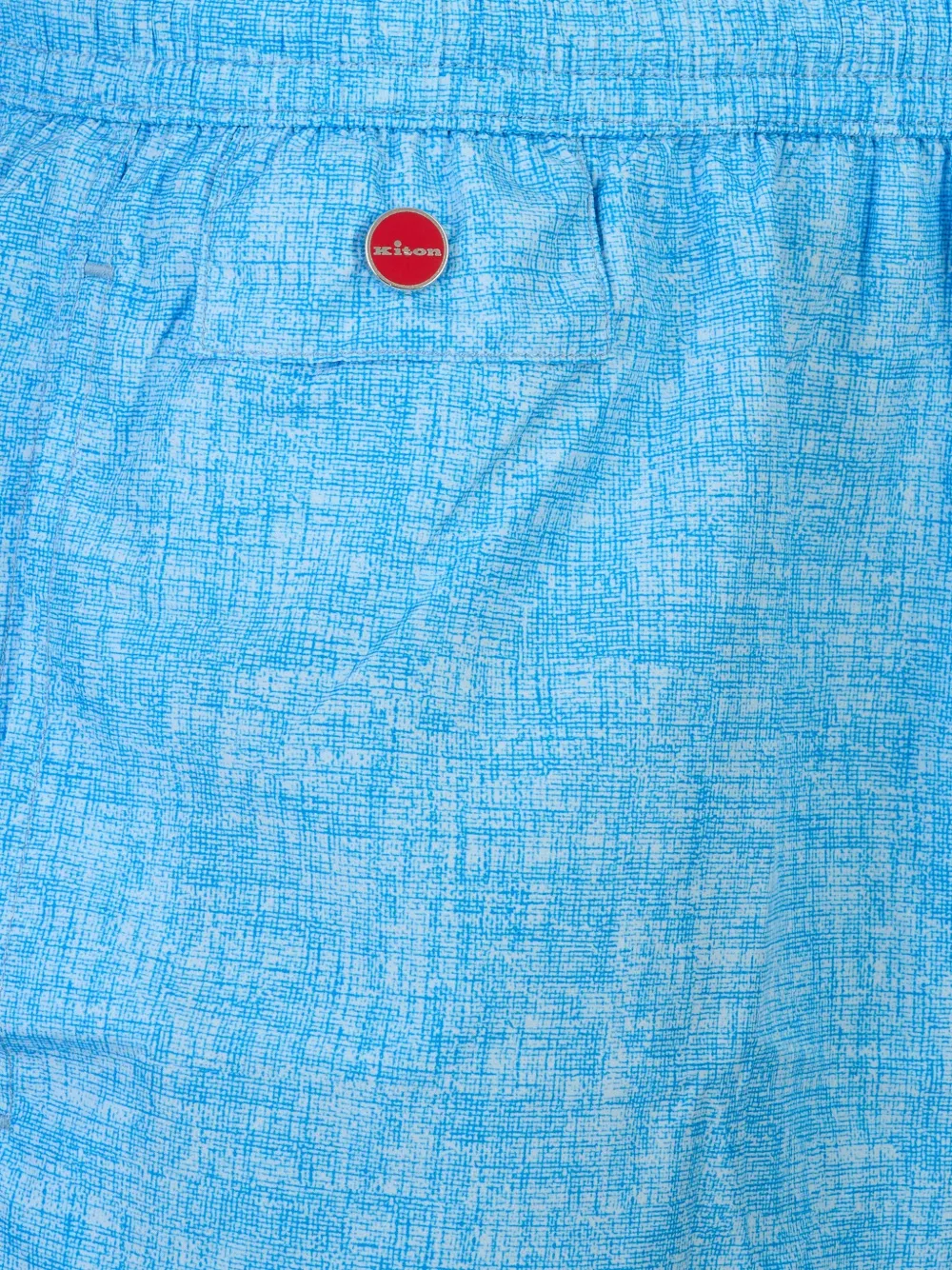Kiton Zwembroek met trekkoord en patroon Blauw
