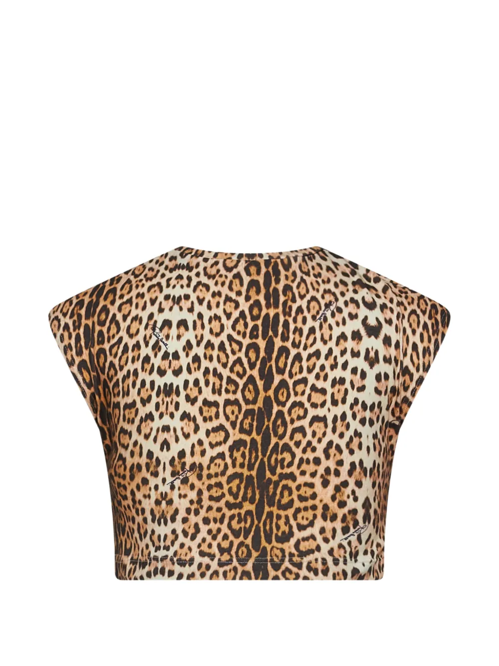 Roberto Cavalli Junior Top met luipaardprint en geknoopt detail Bruin
