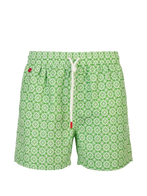 Kiton floral-print swim shorts