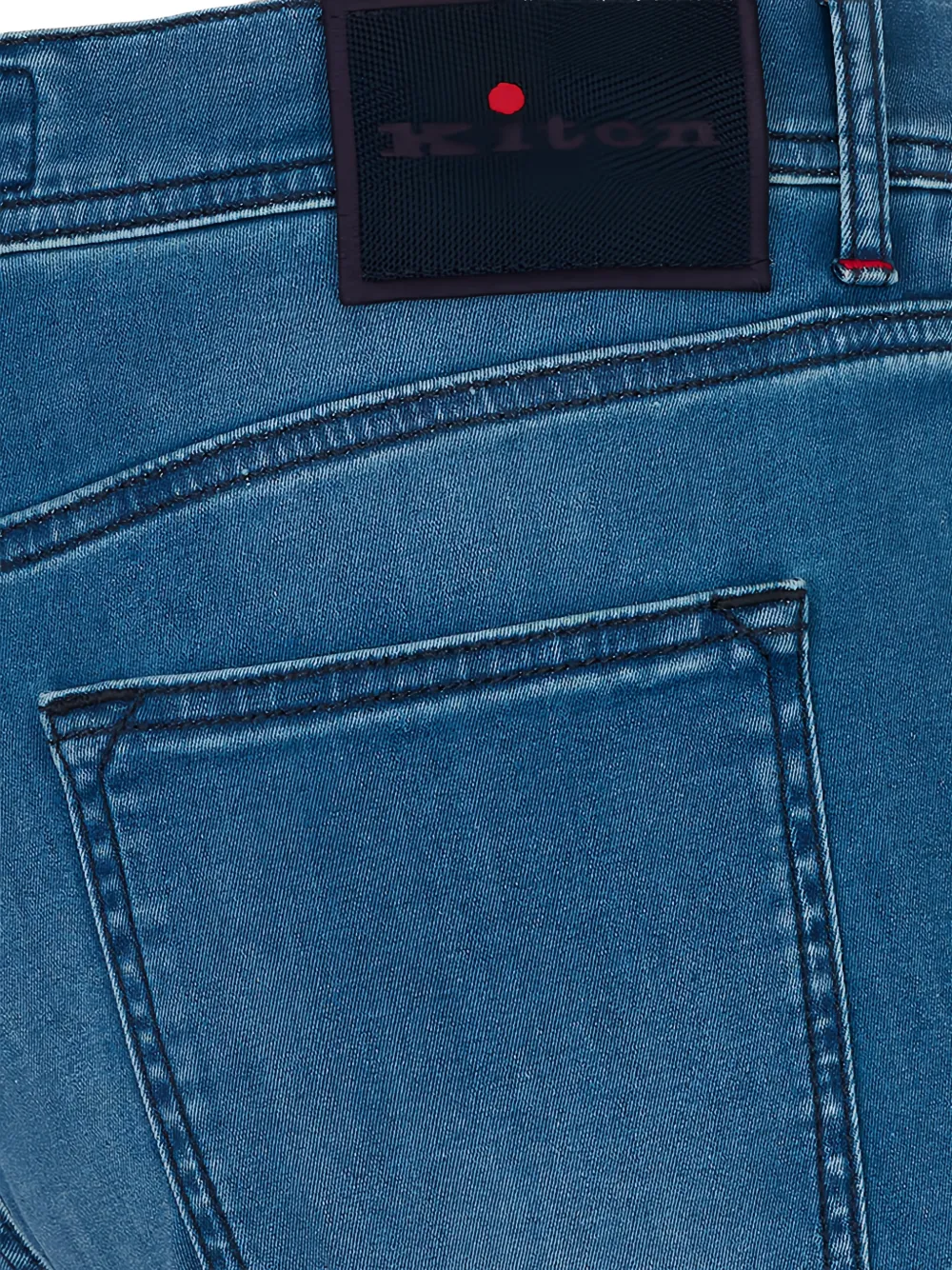 Kiton Jeans met vervaagd effect Blauw