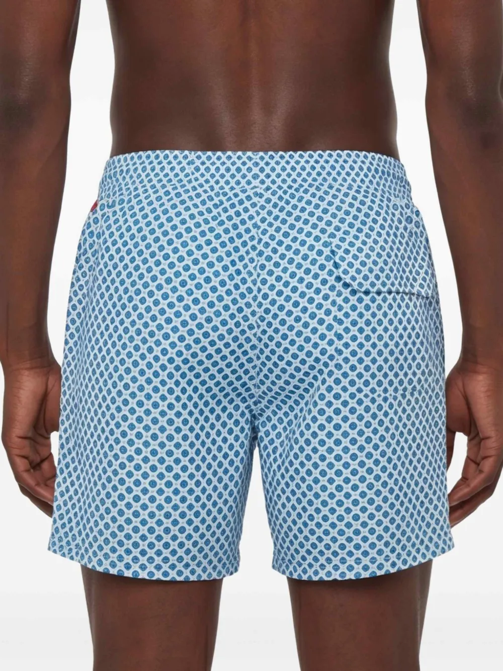 Kiton Zwembroek met geometrische print Wit
