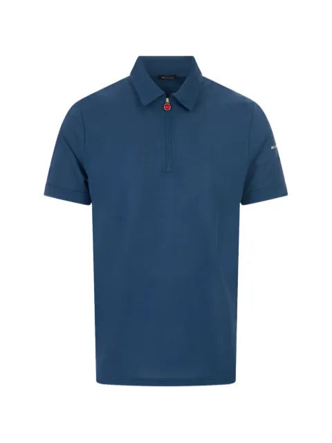 Kiton quarter-zip short-sleeve polo shirt