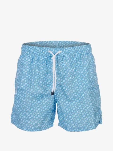 Fedeli Bermuda de praia com estampa floral