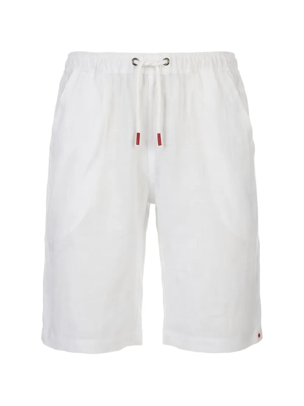 Kiton drawstring-waistband shorts - Bianco