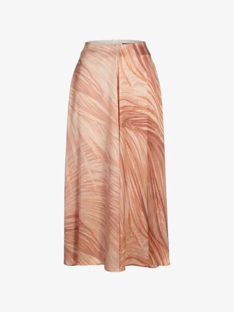 Kiton falda recta con estampado abstracto