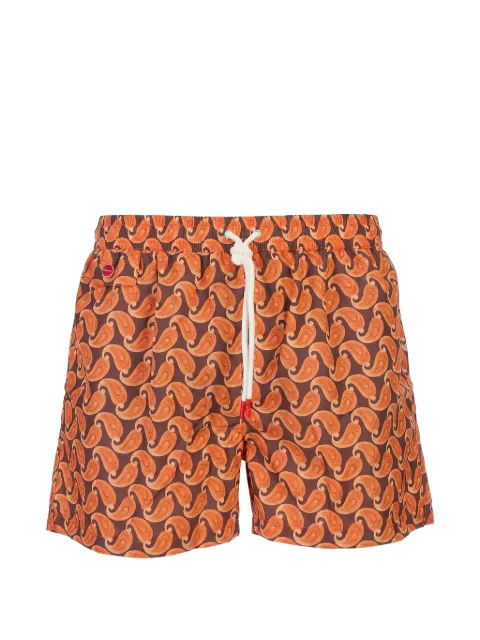 Kiton paisley-print swim shorts