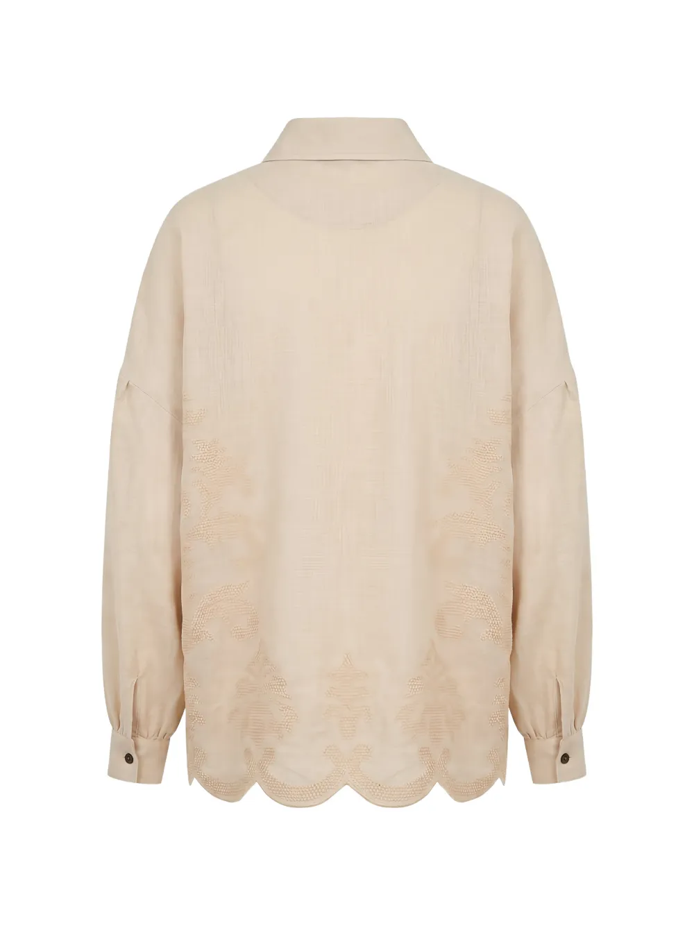 Kiton Blusa Con Bordado - Neutro 