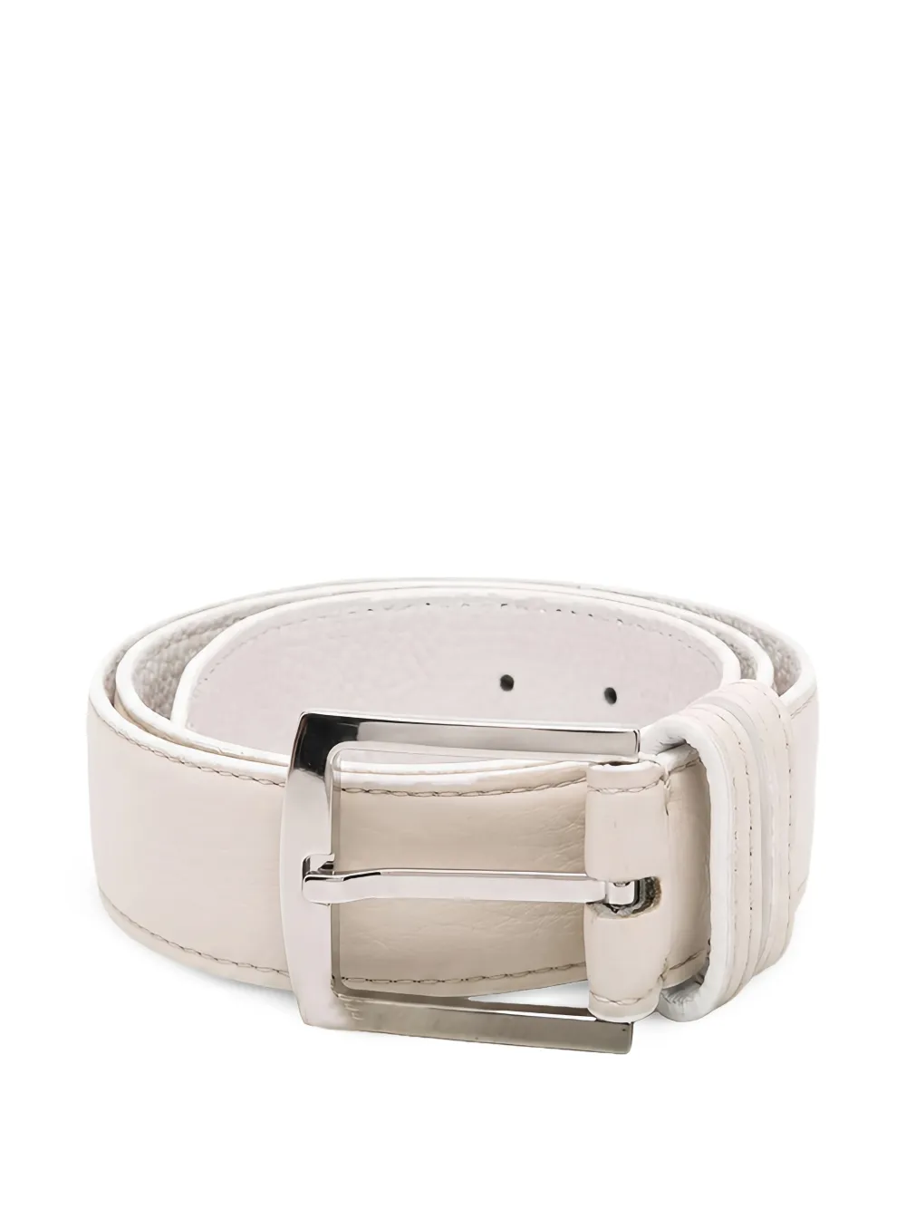 Kiton buckle-fastening belt - Bianco