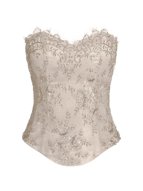 ALEXIA & ANTONIA embellished lace corset