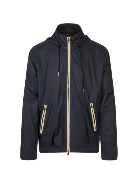 Kiton drawstring hooded jacket