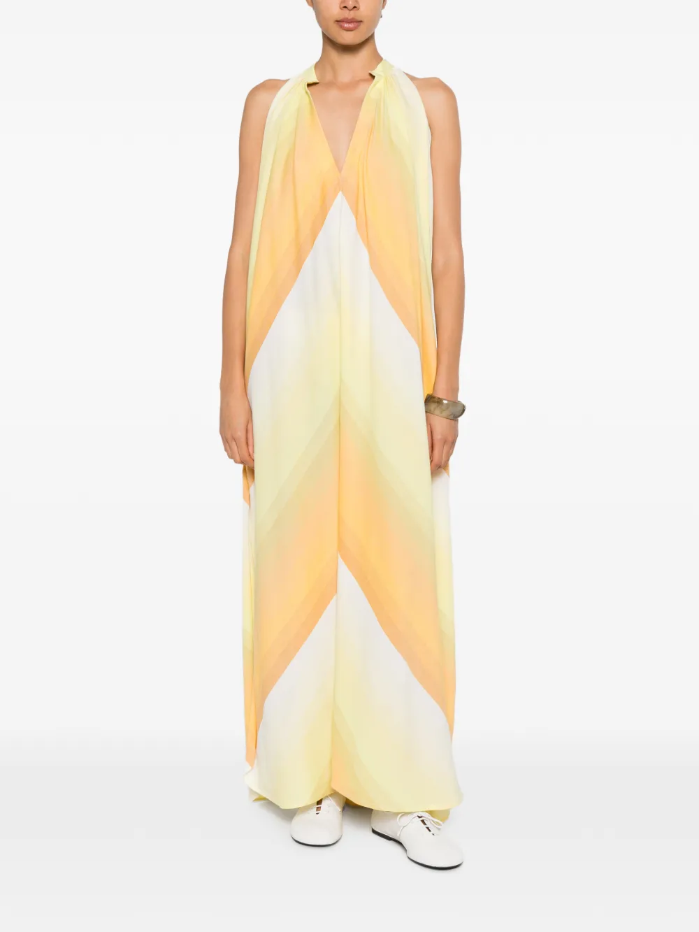 Marrakshi Life halter-neck dress - Giallo