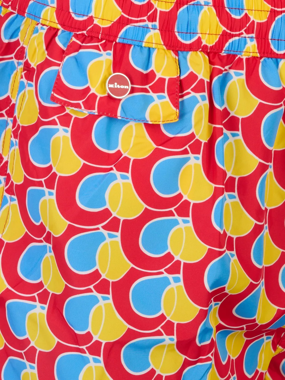 Kiton Zwembroek met geometrische print Rood