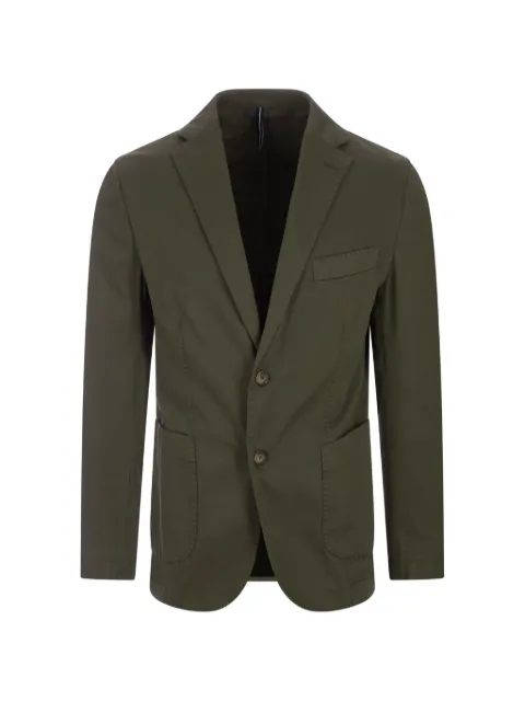 russocapri button oxford cotton blazer