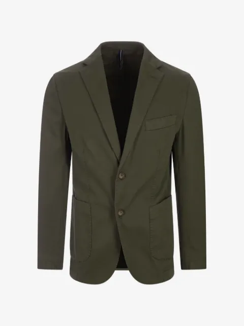 russocapri blazer boutonné en coton oxford