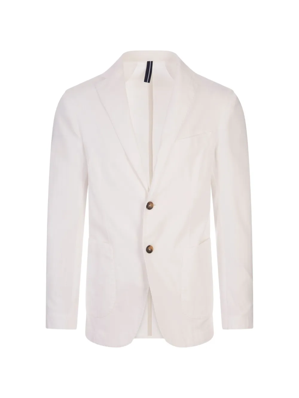 russocapri oxford button blazer - Weiß