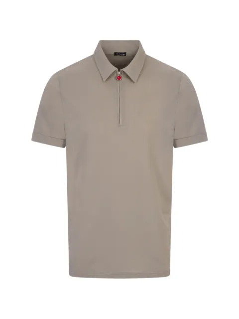 Kiton quarter-zip short-sleeve polo shirt