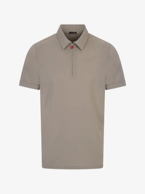 Kiton polo con media cremallera