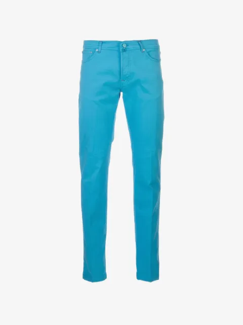 Kiton slim-cut trousers