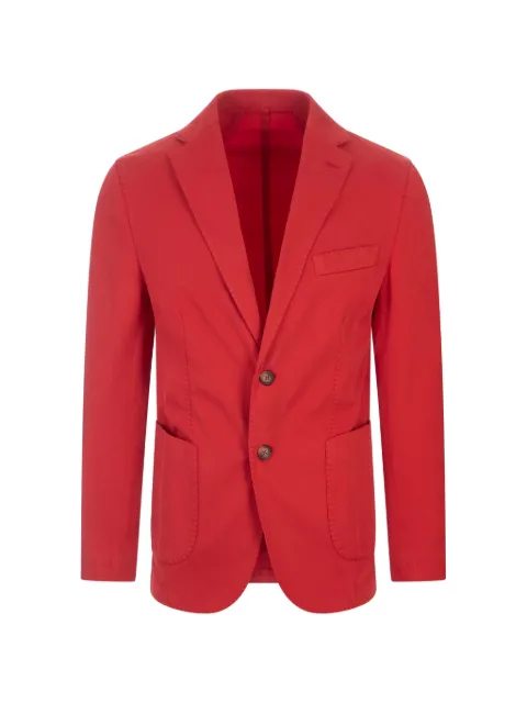 russocapri oxford button cotton blazer