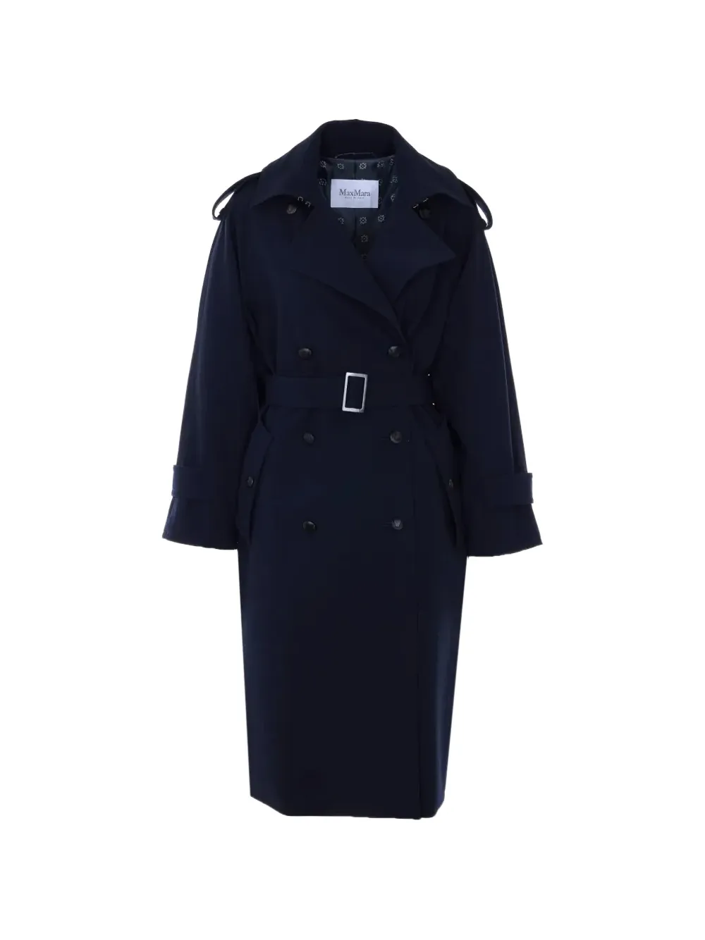 Max Mara belted wool coat - Blue