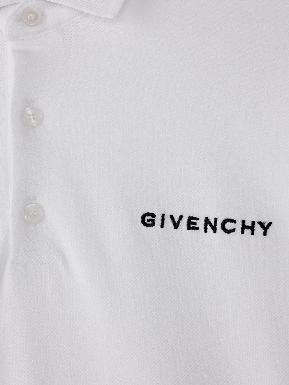  Givenchy Kids Polo Con Botones - Blanco 