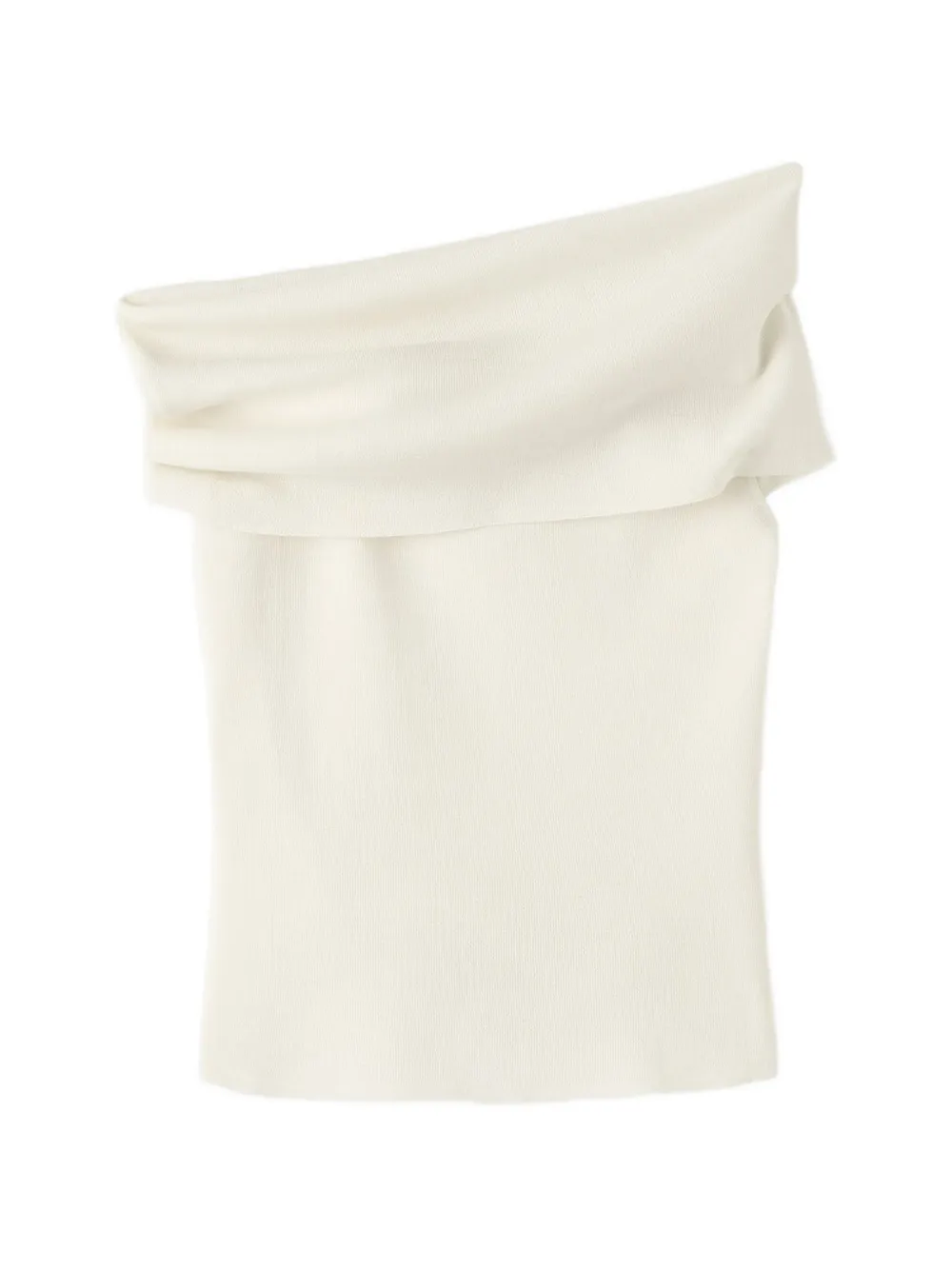 Almada Label Poppy draped top - Bianco